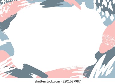 Dibujar ilustración de marco de pincel