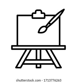 paint brush - art - stationery icon vector design template