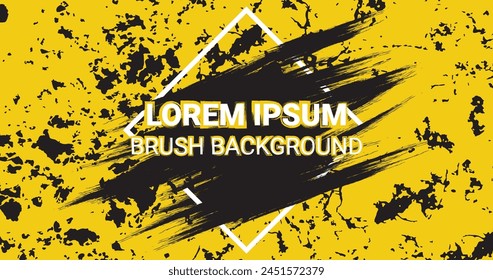 A paint brush background  perfect for a banner. Vector illustration.