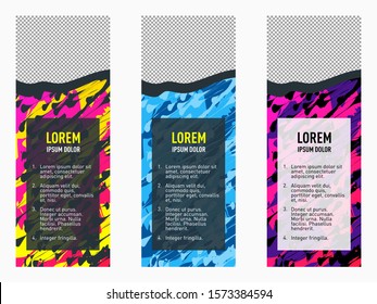 Paint brush background style x banner with modern color