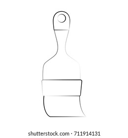 paint brush for big surface icon image