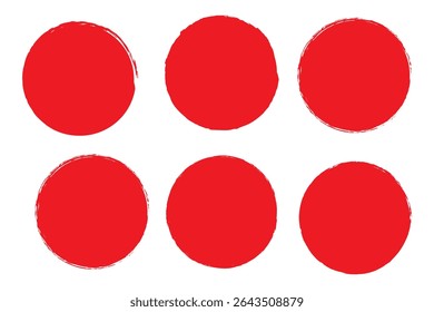 Paint brush blob, circle shape, round chalk bubble,