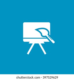 paint brush with board icon