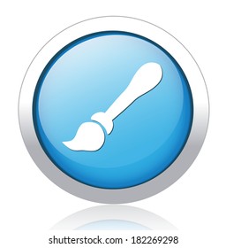 Paint brush button