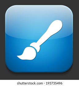 Paint brush button