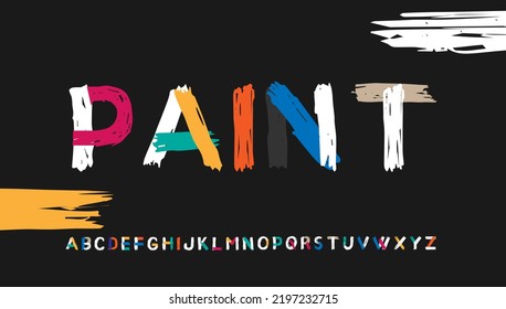 Logo-Design für Paint-Bürste-Kalligrafie