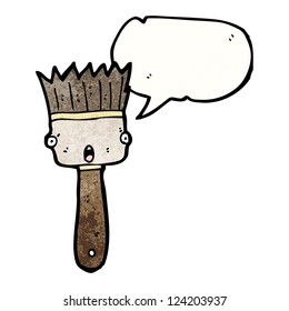 paint brush cartoon character