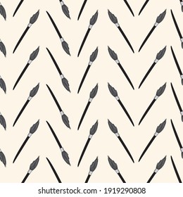 Paint Brush Cheveron seamless vector repeat paintbrushes creating a zigzag chevron pattern surface design
