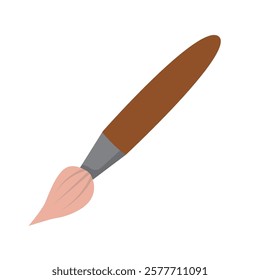 Paint brush clip art, clip art paint brush, artist paint brush vector, isolated on white background