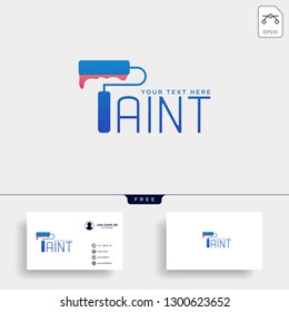 paint brush colorful logo template vector icon element