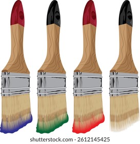paint brush Construction and Manufacturing coloring tool.