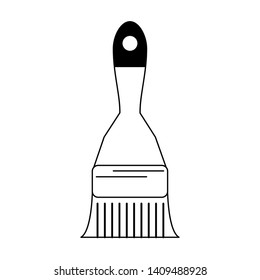 Paint brush construction tool cartoon vector illustration graphic design