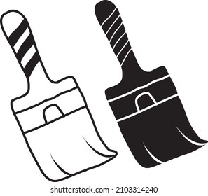 Paint Brush Construction Vector Icon..eps