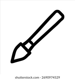 Paint Brush Creative Design Art Tool Icon Modern Illustration Digital
