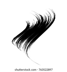 Paint brush. Curved brush stroke.