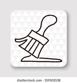 paint brush doodle drawing