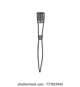 paint brush doodle icon