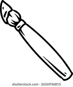 Pincel de pintura Doodle Ilustración simple