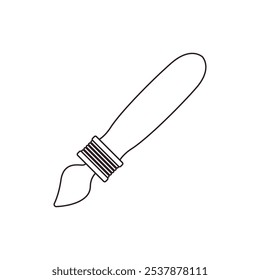 Paint brush emoji vector illustration