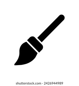 Paint, brush filled icon. Simple vector sign