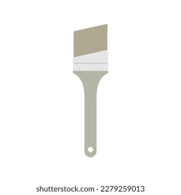 paint brush flat design vector illustration isolated on white background.
