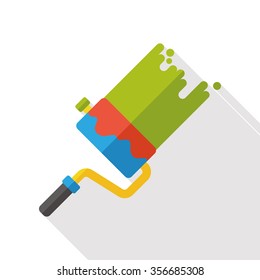 paint brush flat icon