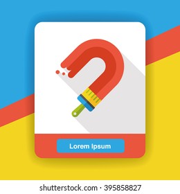 paint brush flat icon
