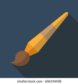 Paint brush flat icon