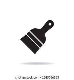 Paint brush flat icon design. vector illustration