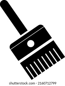 Paint brush flat icon isolated. Paintbrush symbol, brush sign,.eps
