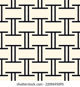 Paint brush geometrical ornament. Hand drawn seamless pattern. Abstract backdrop. Trendy wallpaper. Geometric background. Ethnic motif. Mosaic ornate. Digital paper. Textile print. Web design