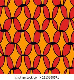 Paint brush geometrical ornament. Hand drawn seamless pattern. Abstract backdrop. Trendy wallpaper. Geometric background. Ethnic motif. Mosaic tiles ornate. Digital paper. Textile print. Vector art