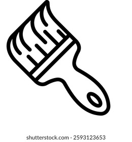 Paint Brush Glyph Icon Design For Personal nad Commercial Use