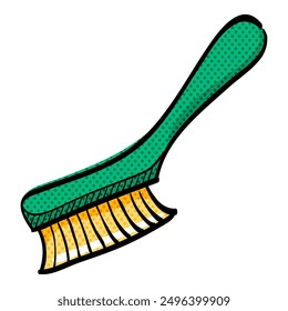 Malpinsel-Halbtonsymbol handgezeichnete Farbe, Vektorgrafik