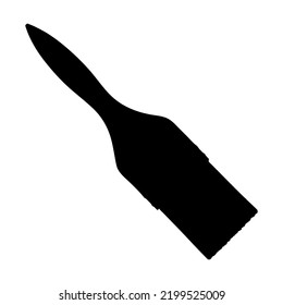  Paint Brush, hand drawn silhouette icon.