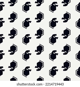 Paint brush hexagons. Hand drawn honeycombs background. Hexahedrons wallpaper. Hives motif. Geometric backdrop. Ethnic digital paper. Web designing. Textile print. Seamless pattern.