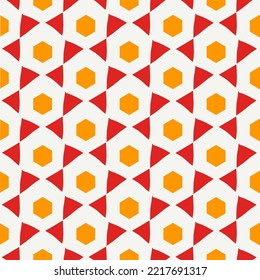 Paint brush hexagons. Hand drawn honeycombs background. Hexahedrons wallpaper. Hives motif. Geometric backdrop. Ethnic digital paper. Web designing. Textile print. Seamless pattern. Vector art