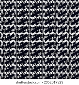 Pintar hexágonos de pincel. Antecedentes de los peines dibujados a mano. Papel tapiz de los hexaedros. Motif. Fondo geométrico. Papel digital étnico. Diseño web. Impresión textil. Patrón sin foco.