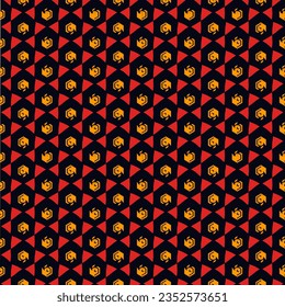 Paint brush hexagons. Hand drawn honeycombs background. Hexahedrons wallpaper. Hives motif. Geometric backdrop. Ethnic digital paper. Web designing. Textile print. Seamless pattern. Vector art