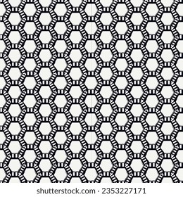 Paint brush hexagons. Hand drawn honeycombs background. Hexahedrons wallpaper. Hives motif. Geometric backdrop. Ethnic digital paper. Web designing. Textile print. Seamless pattern. Vector art work