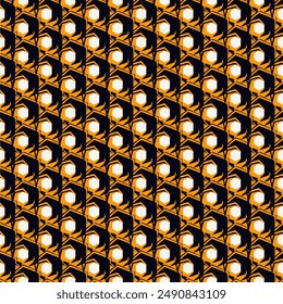 Paint brush hexagons. Hand drawn honeycombs background. Hexahedrons wallpaper. Hives motif. Geometric backdrop. Ethnic digital paper. Web designing. Textile print. Seamless pattern. Vector art.