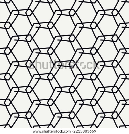 Paint brush hexagons. Hand drawn honeycombs background. Hexahedrons wallpaper. Hives motif. Geometric backdrop. Ethnic digital paper. Web designing. Textile print. Seamless pattern. Vector art work.