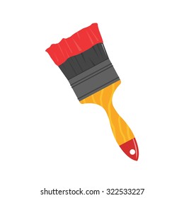 Paint, brush, home icon vector image.Can also be used for art and designing. Suitable for mobile apps, web apps and print media.