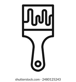 Pinselsymbol für Kunst- und Designwerkzeuge