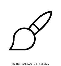 Paint Brush Icon for Art Supplies, Creative Projects, and Painting Tools Illustrations