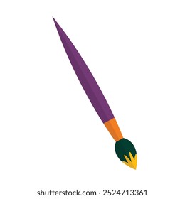 Paint brush icon cartoon illustration on white