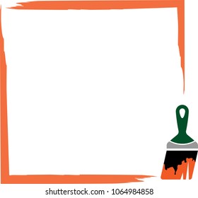 Paint Brush Icon Collection Vector Art Illustration