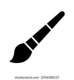 Paint Brush icon color editable on white background