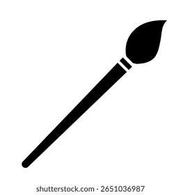 Paint brush icon. Colored vector illustration.