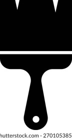 Icono de pincel de pintura, grupo de equipos de pintor de herramientas creativas, Ilustración vectorial de estilo plano y de línea negro, arte y diseño aislados sobre fondo transparente